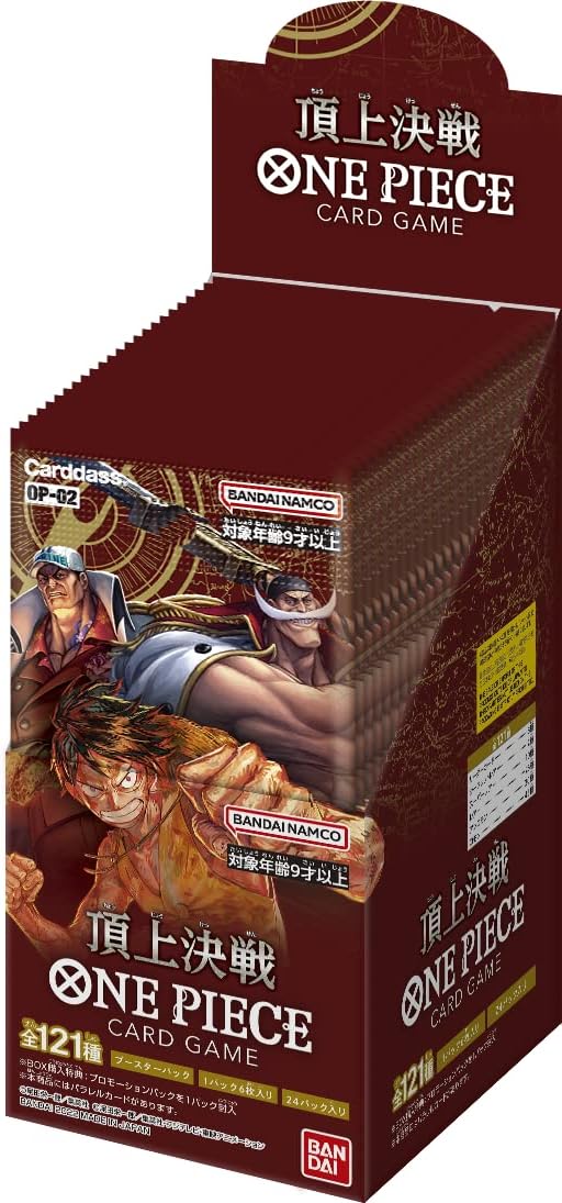 Bandai One Piece Card Game Top Battle [OP-02] Booster Box (Japanese)