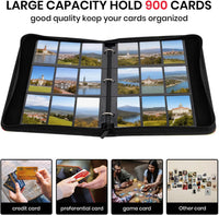 900 Pocket Trading Card Binder – 50 Removable 9-Pocket Sleeves Double-Sided Card Storage Album