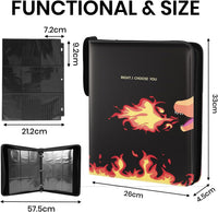 900 Pocket Trading Card Binder – 50 Removable 9-Pocket Sleeves Double-Sided Card Storage Album