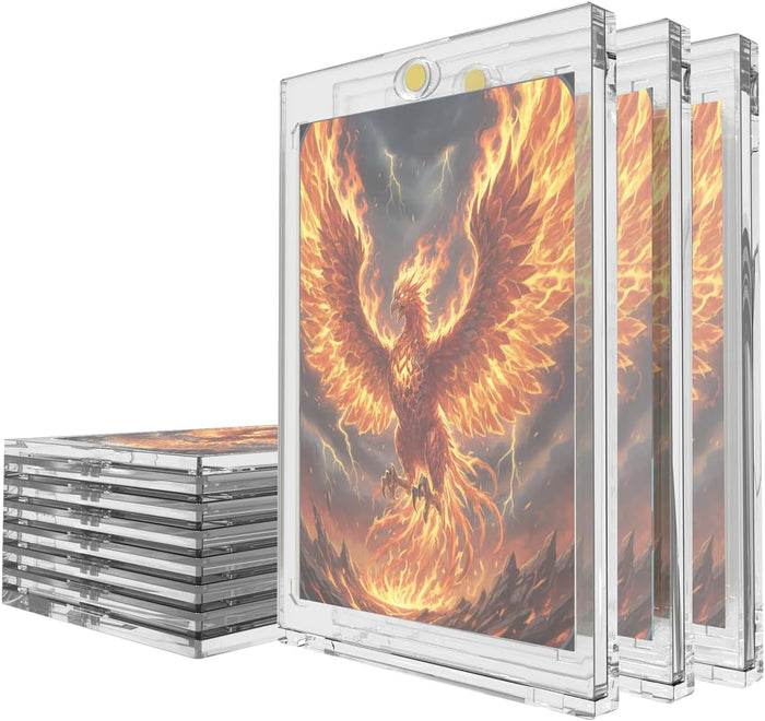 35pt Magnetic Card Holders 10 Pack – UV Blocking Trading Card Protection Cases
