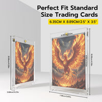 35pt Magnetic Card Holders 10 Pack – UV Blocking Trading Card Protection Cases