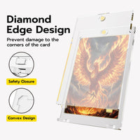 35pt Magnetic Card Holders 10 Pack – UV Blocking Trading Card Protection Cases