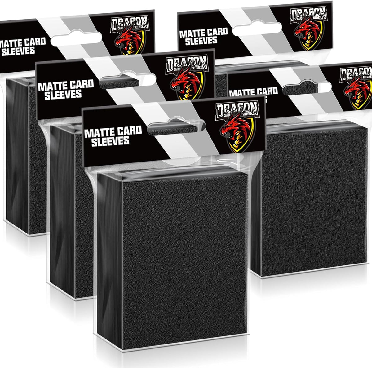 500 Pack Black Matte Trading Card Sleeves – Deck Protectors for Pokémon, MTG, Yu-Gi-Oh & Sports