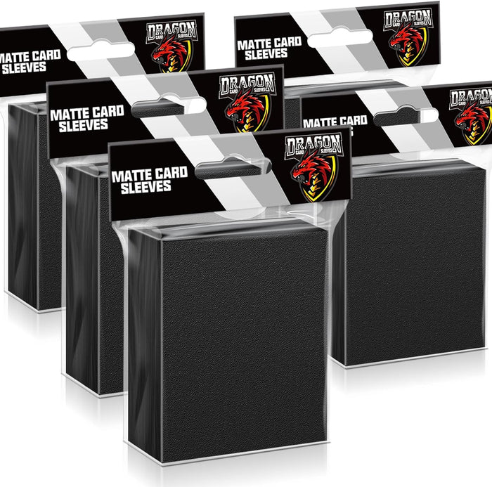 500 Pack Black Matte Trading Card Sleeves – Deck Protectors for Pokémon, MTG, Yu-Gi-Oh & Sports
