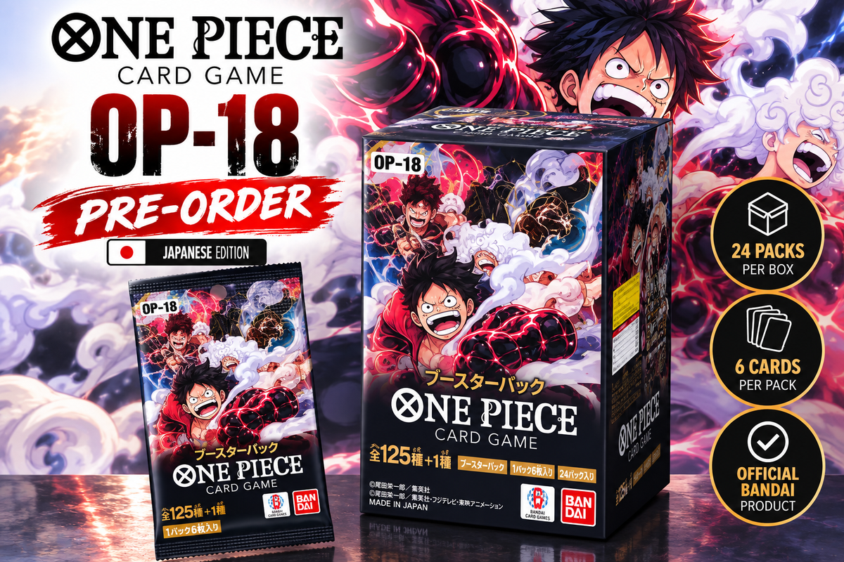 Bandai One Piece Card Game OP-18 Japanese Booster Box – 24 Packs – Pre-Order
