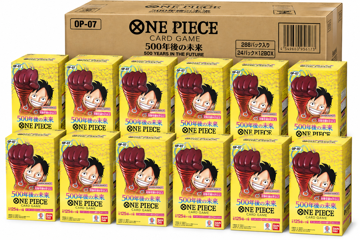 Bandai One Piece Card Game OP-07 500 Years in the Future Japanese Sealed Case – 12 Booster Boxes