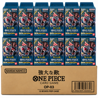 Bandai One Piece Card Game OP-03 Mighty Enemies Japanese Sealed Case – 12 Booster Boxes × 24 Packs