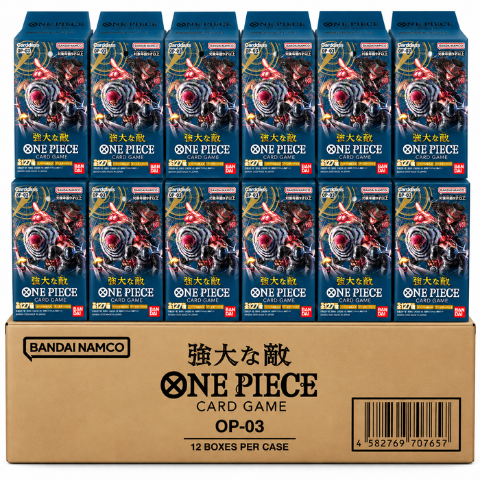 Bandai One Piece Card Game OP-03 Mighty Enemies Japanese Sealed Case – 12 Booster Boxes × 24 Packs