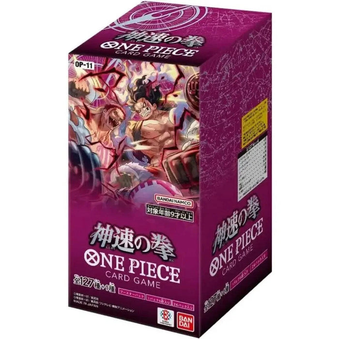 Bandai One Piece Card Game OP-11 A Fist of Divine Speed Japanese Booster Box – Sealed