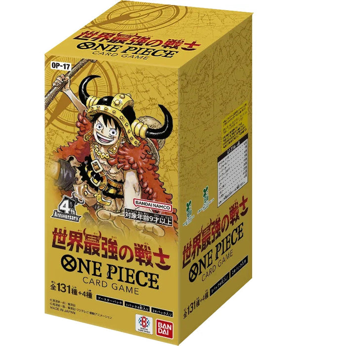 Bandai One Piece Card Game OP-17 The World’s Strongest Warriors Japanese Booster Box – Sealed